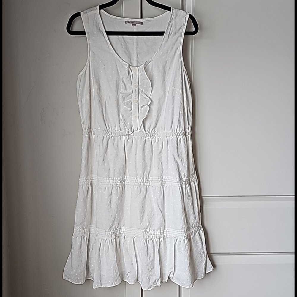 Gap Ruffled Front Sleeveless Tiered Dress